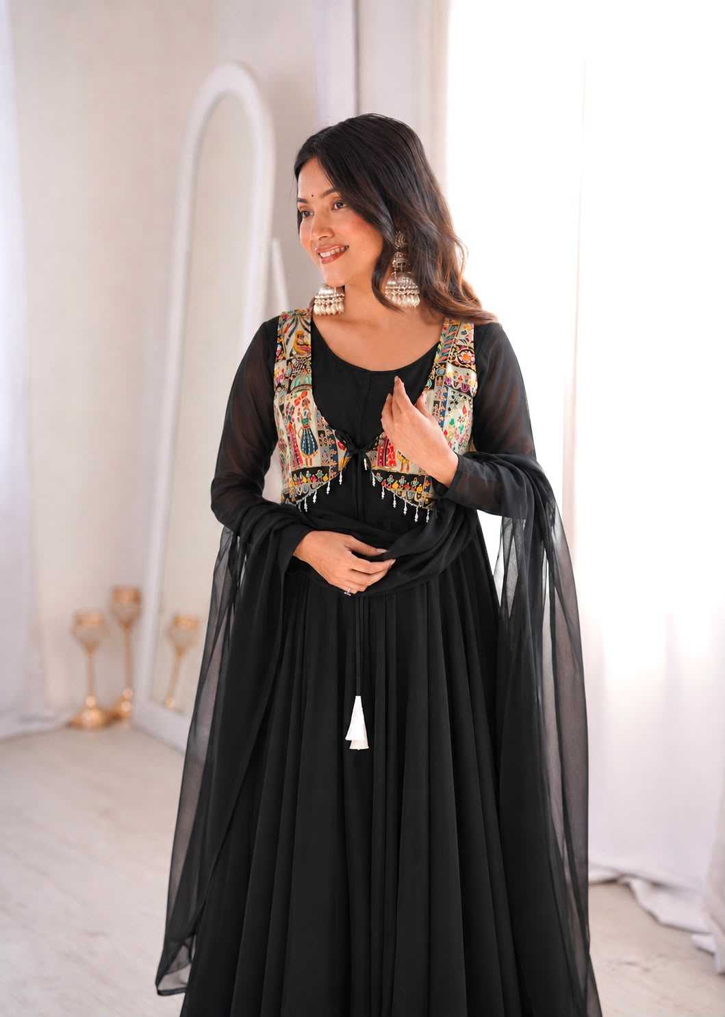 YNF Wholesale Faux Georgette Anarkali Gown KESH159 653 | Surat Manufacturer