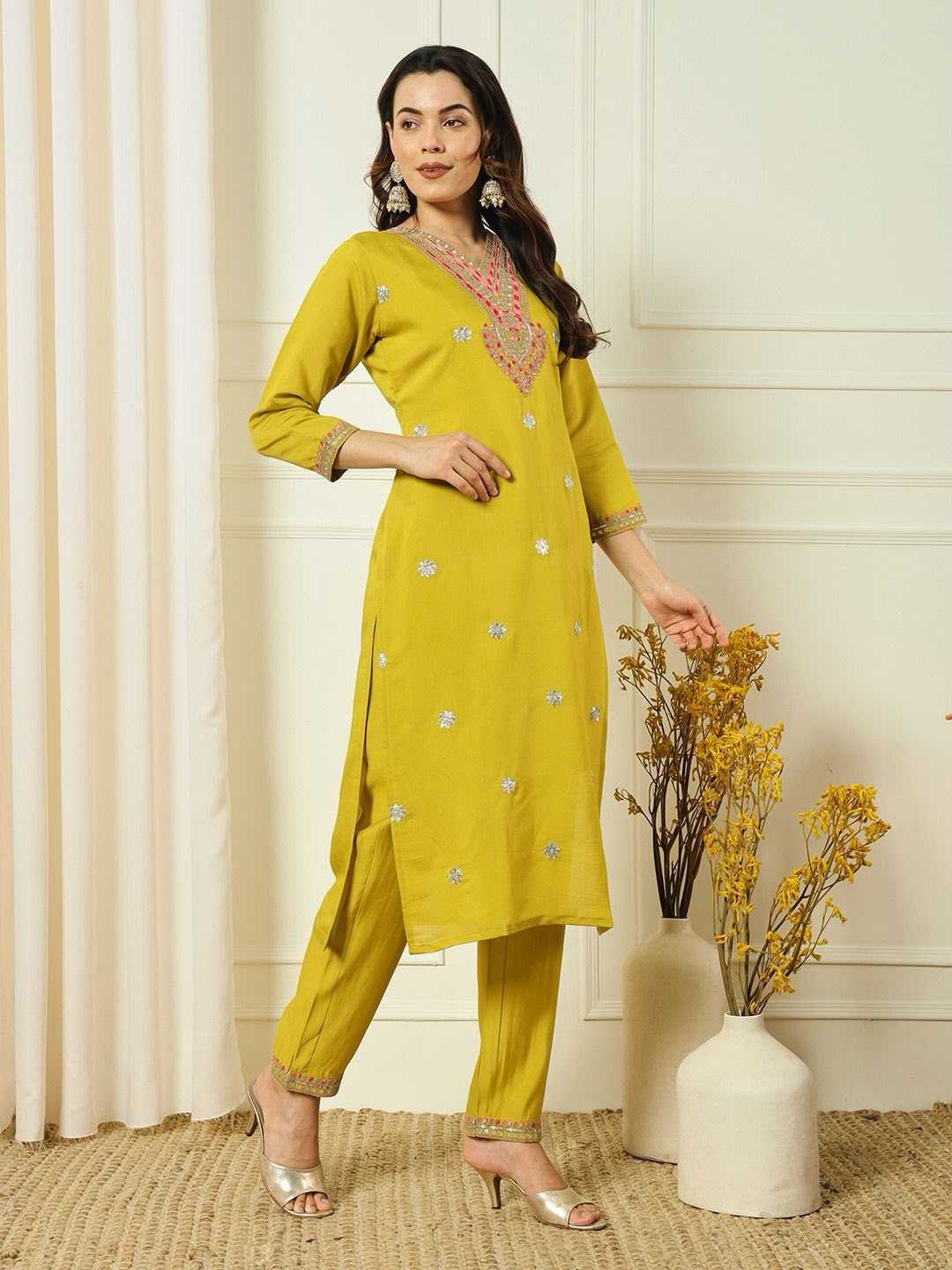 YNF Wholesale Heavy Roman Silk Party Wear Kurtis  | Surat Manufacturer