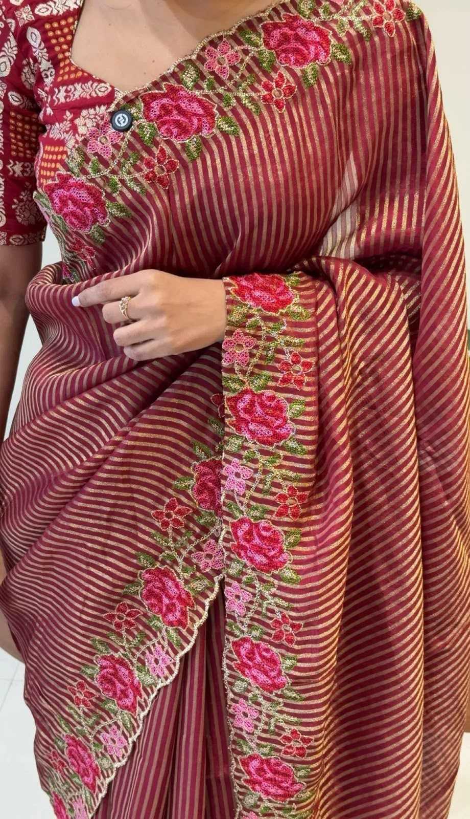 YNF Wholesale Viscose Georgette Sarees  | Surat Manufacturer