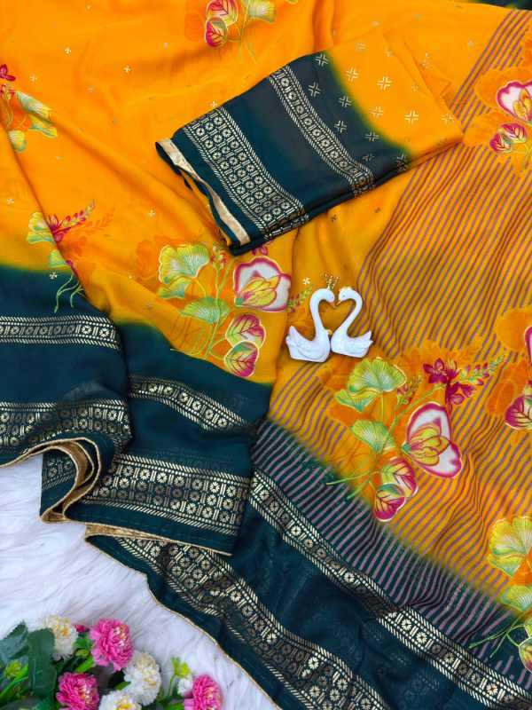 YNF Wholesale Blooming Designer Sarees KESH161 Avy | Surat Manufacturer