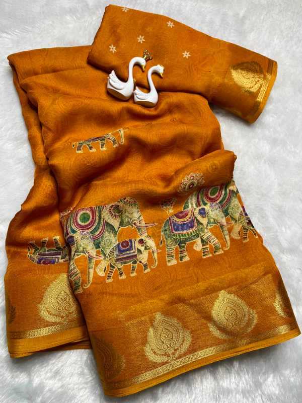 YNF Wholesale Chinon Silk Designer Sarees KESH161 Nacklace | Surat Manufacturer
