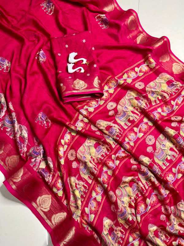 YNF Wholesale Chinon Silk Designer Sarees KESH161 Nacklace | Surat Manufacturer