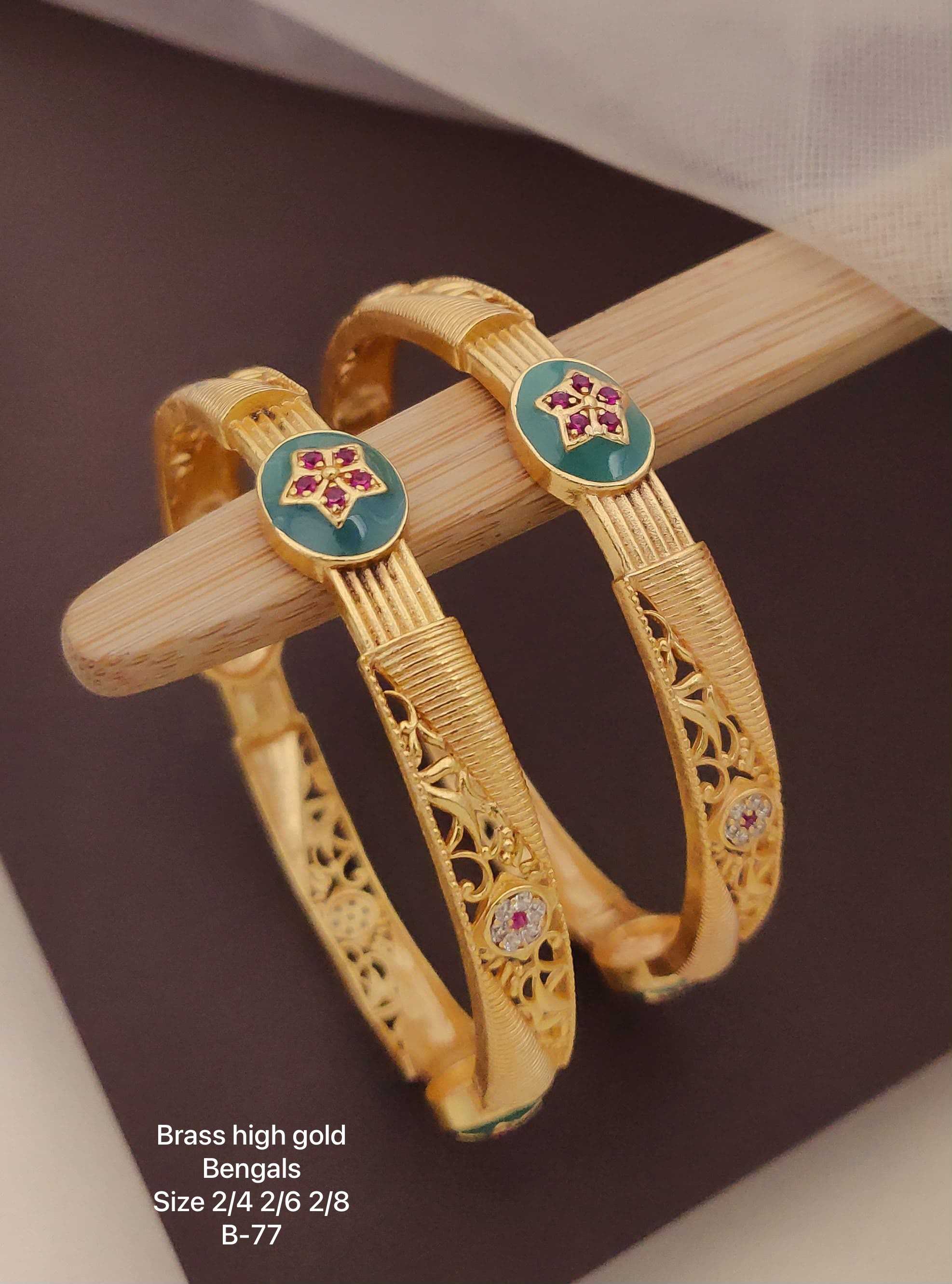YNF Wholesale Brass Antique Bangles  | Surat Manufacturer