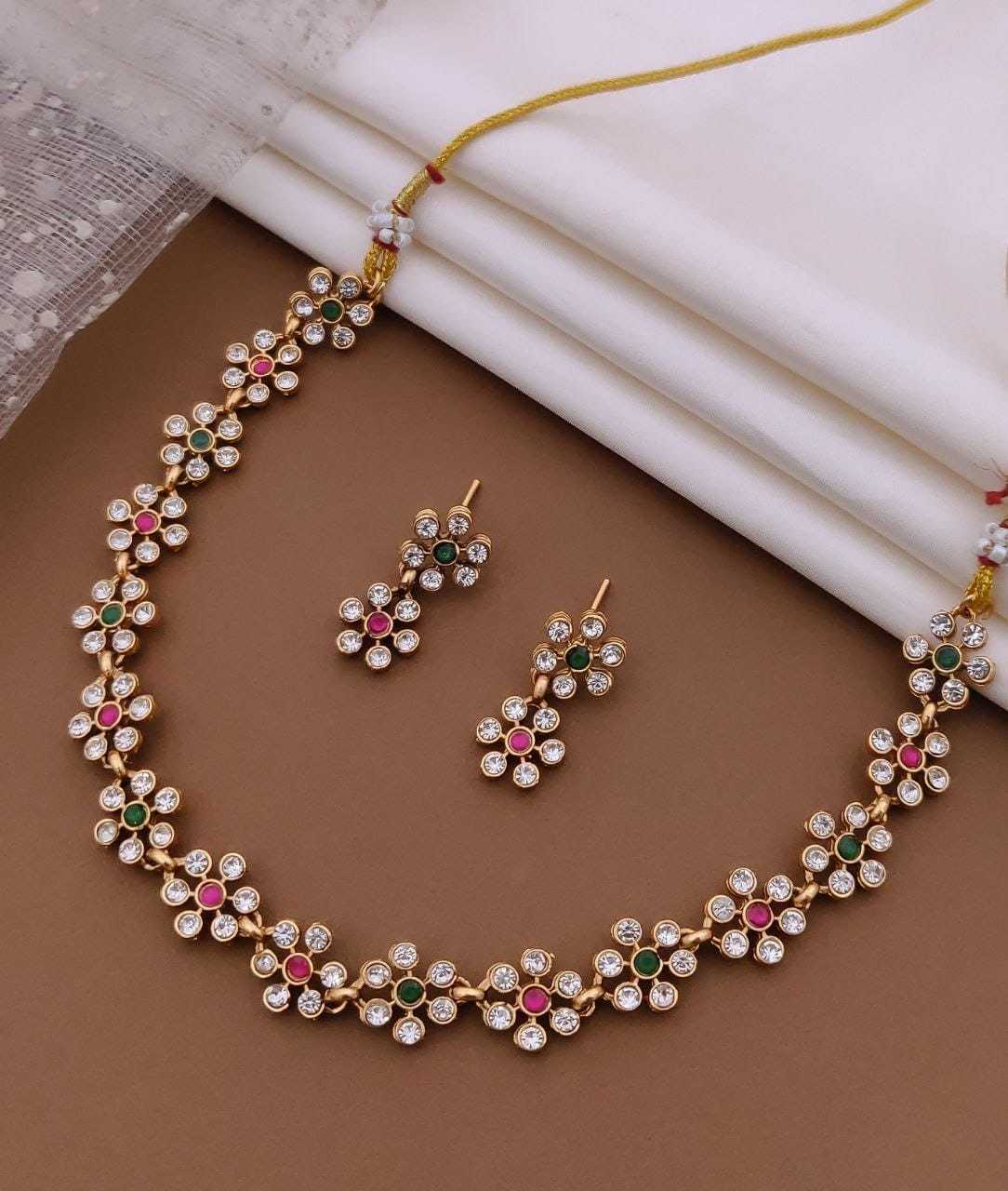 YNF Wholesale Brass Necklaces Set  | Surat Manufacturer