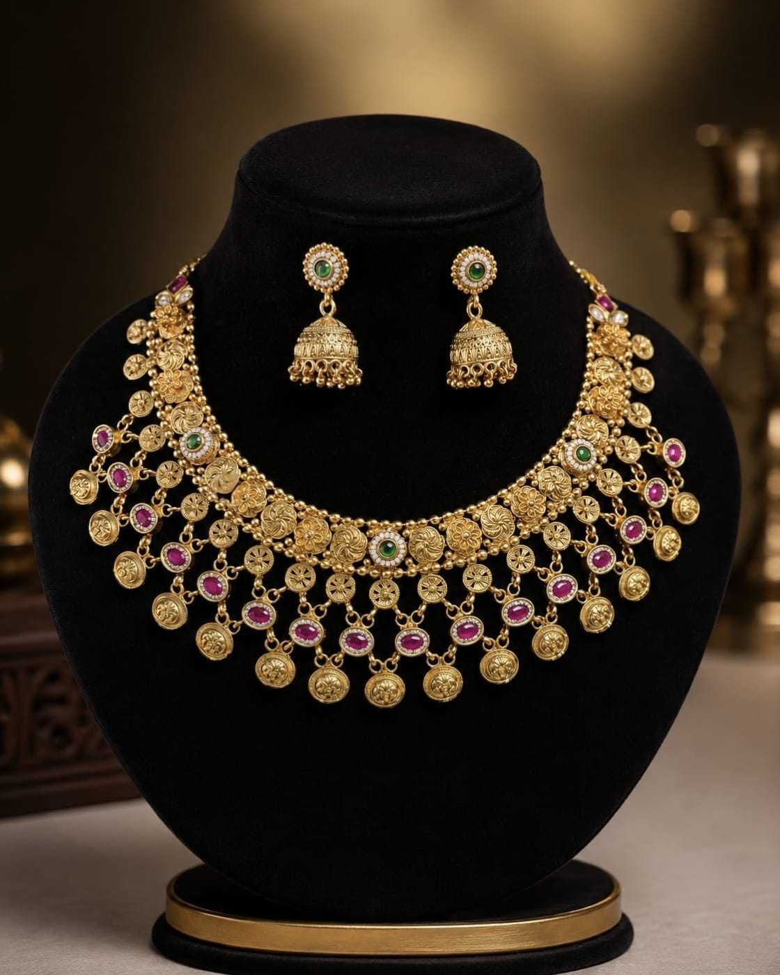 YNF Wholesale Brass Necklaces Set  | Surat Manufacturer