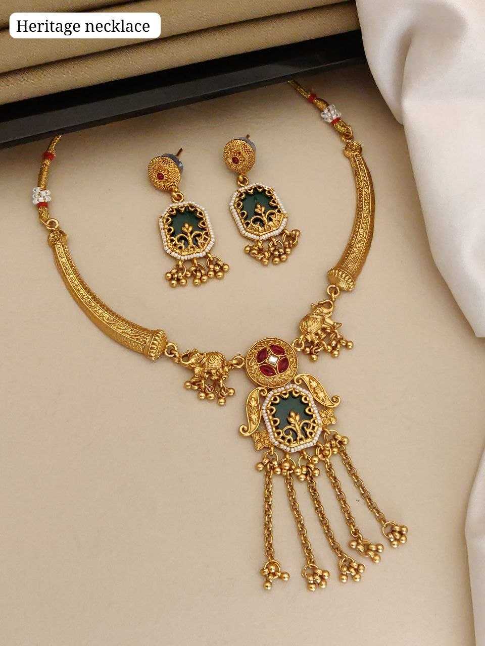 YNF Wholesale Brass Necklaces Set  | Surat Manufacturer