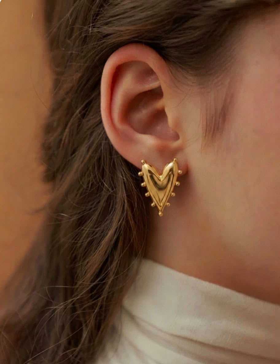 YNF Wholesale Brass Stud Earrings  | Surat Manufacturer