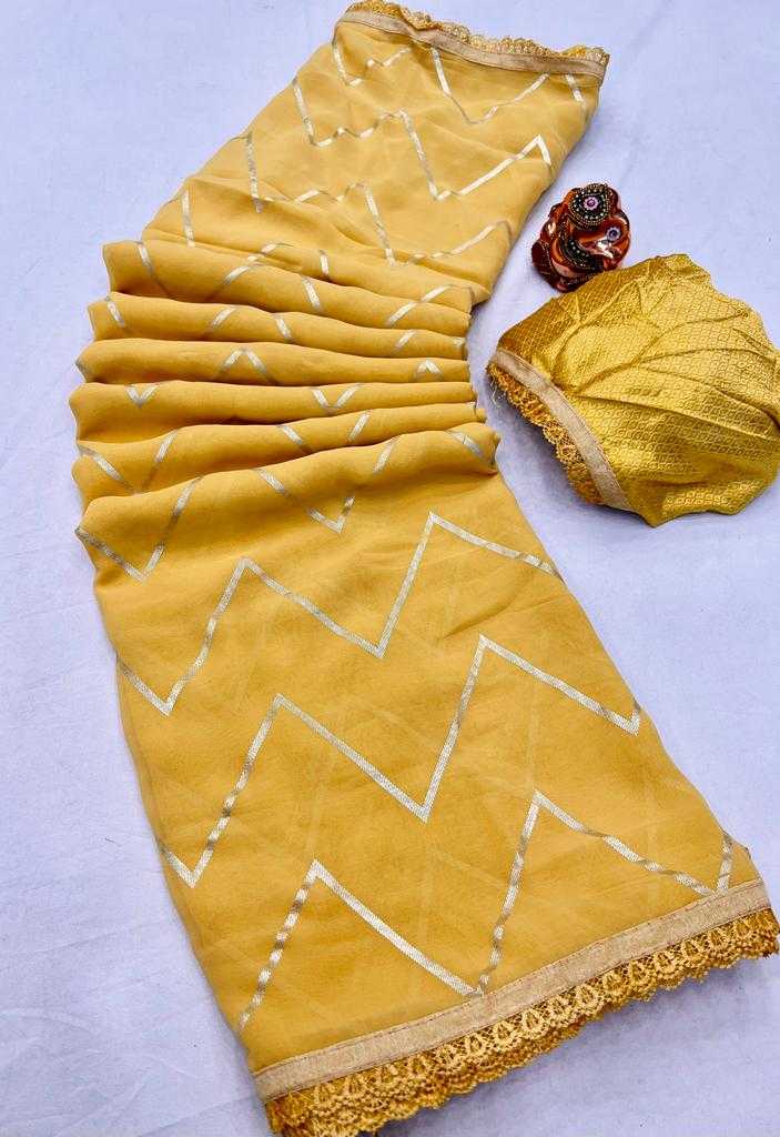 YNF Wholesale Faux Georgette Fancy Sarees KESH165 BLACK BEAUTY | Surat Manufacturer