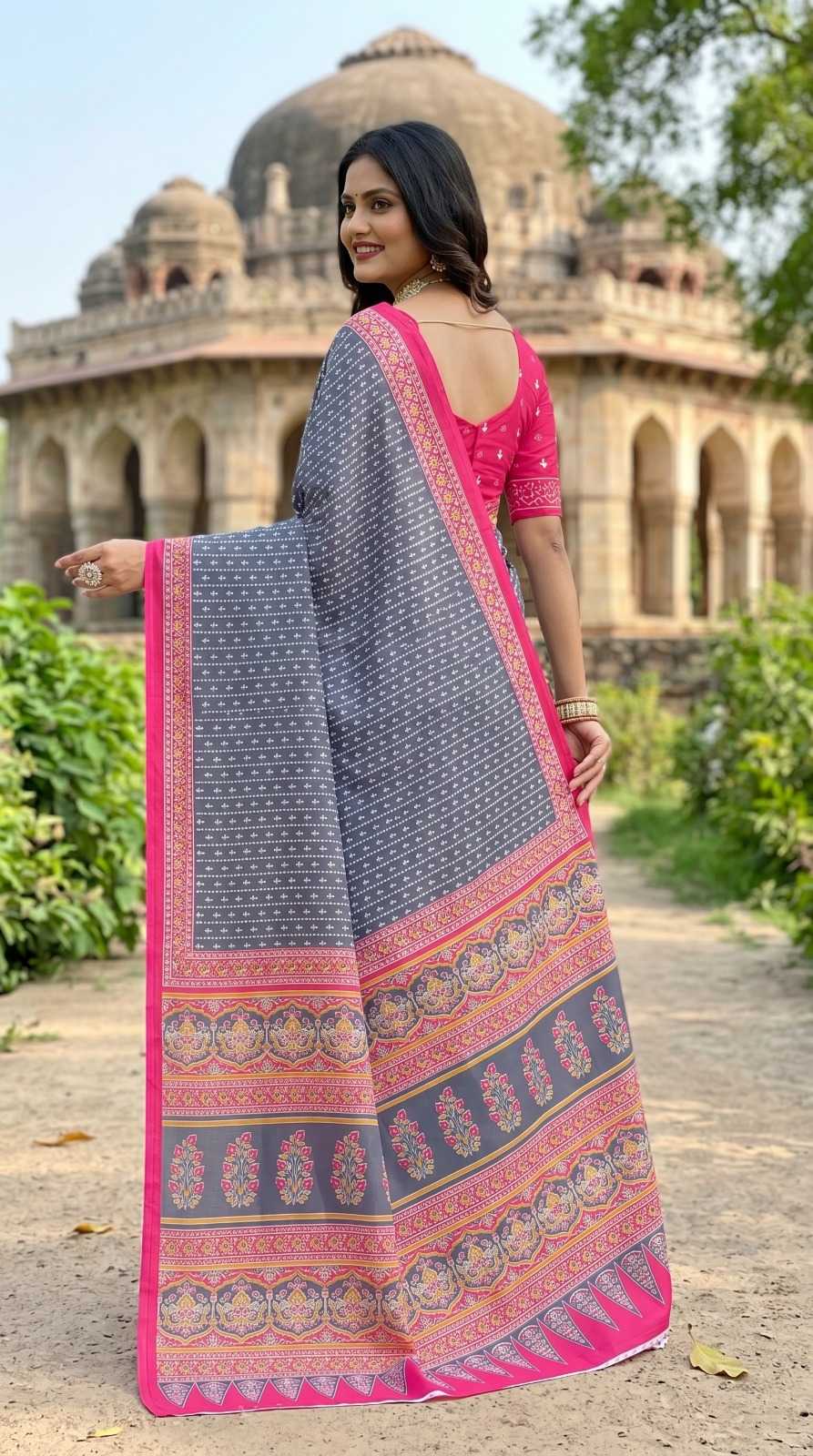 YNF Wholesale Cotton Printed Sarees  | Surat Manufacturer