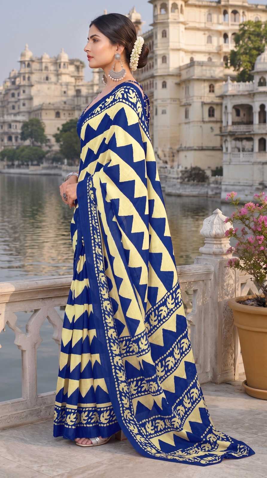 YNF Wholesale Cotton Party Wear Sarees  | Surat Manufacturer