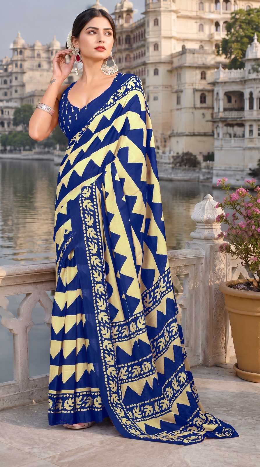 YNF Wholesale Cotton Party Wear Sarees  | Surat Manufacturer