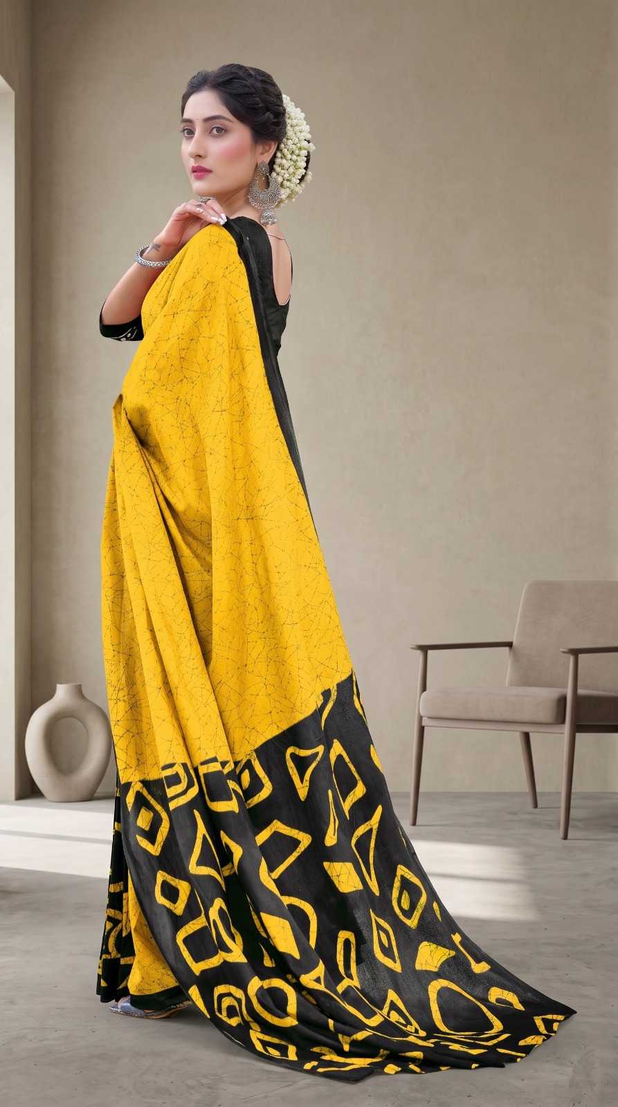 YNF Wholesale Pure Cotton Printed Sarees  | Surat Manufacturer
