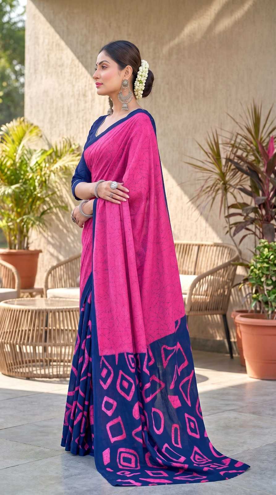 YNF Wholesale Pure Cotton Printed Sarees  | Surat Manufacturer