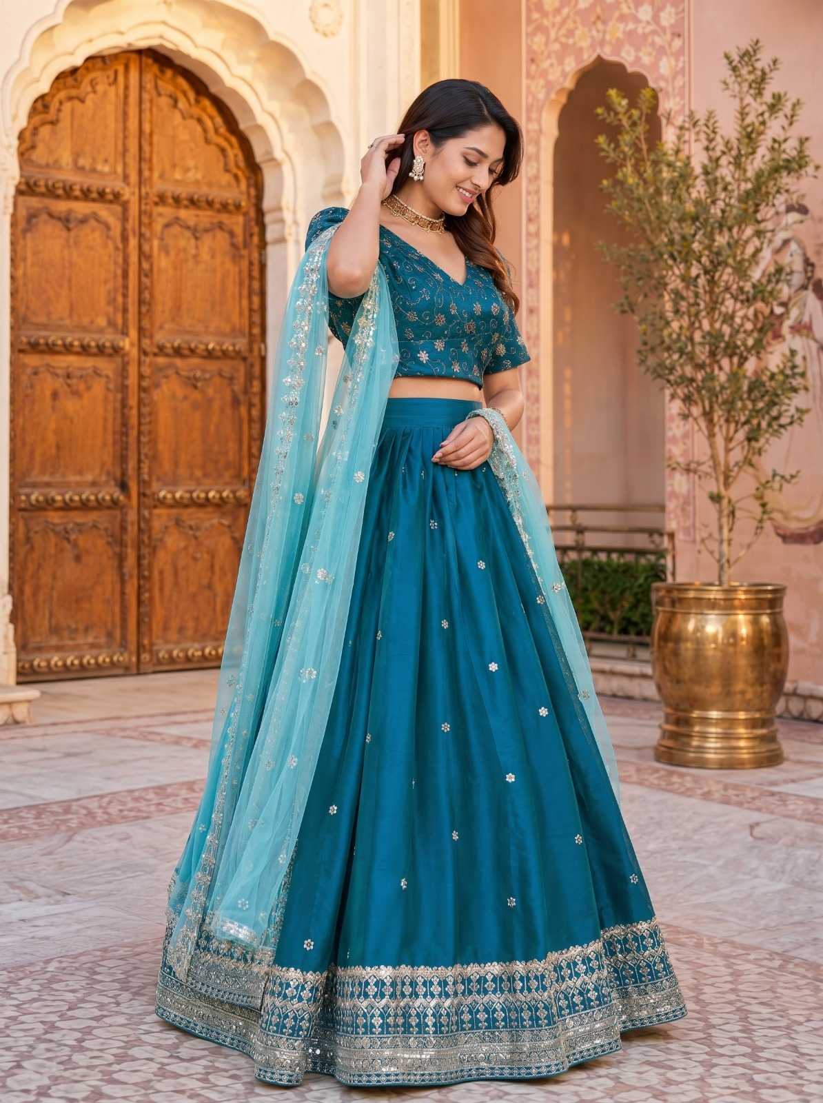 YNF Wholesale Jimmy Choo Traditional Lehenga  | Surat Manufacturer
