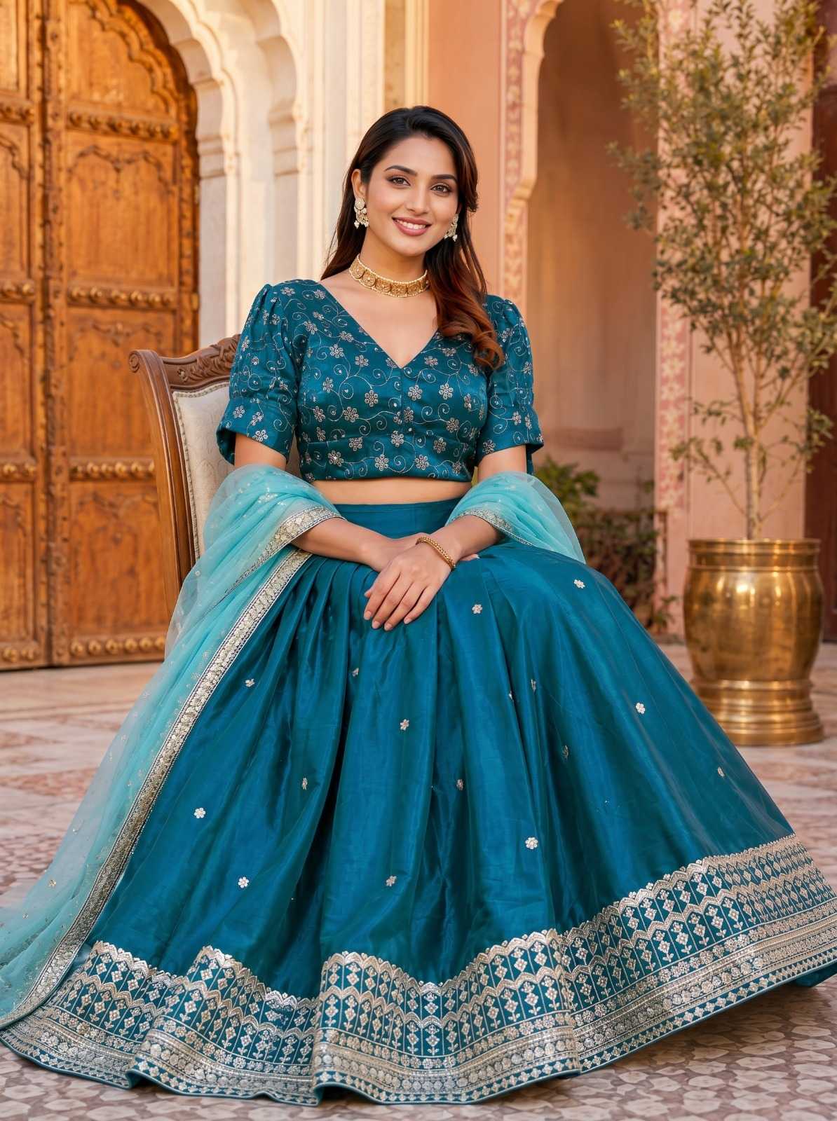 YNF Wholesale Jimmy Choo Traditional Lehenga  | Surat Manufacturer