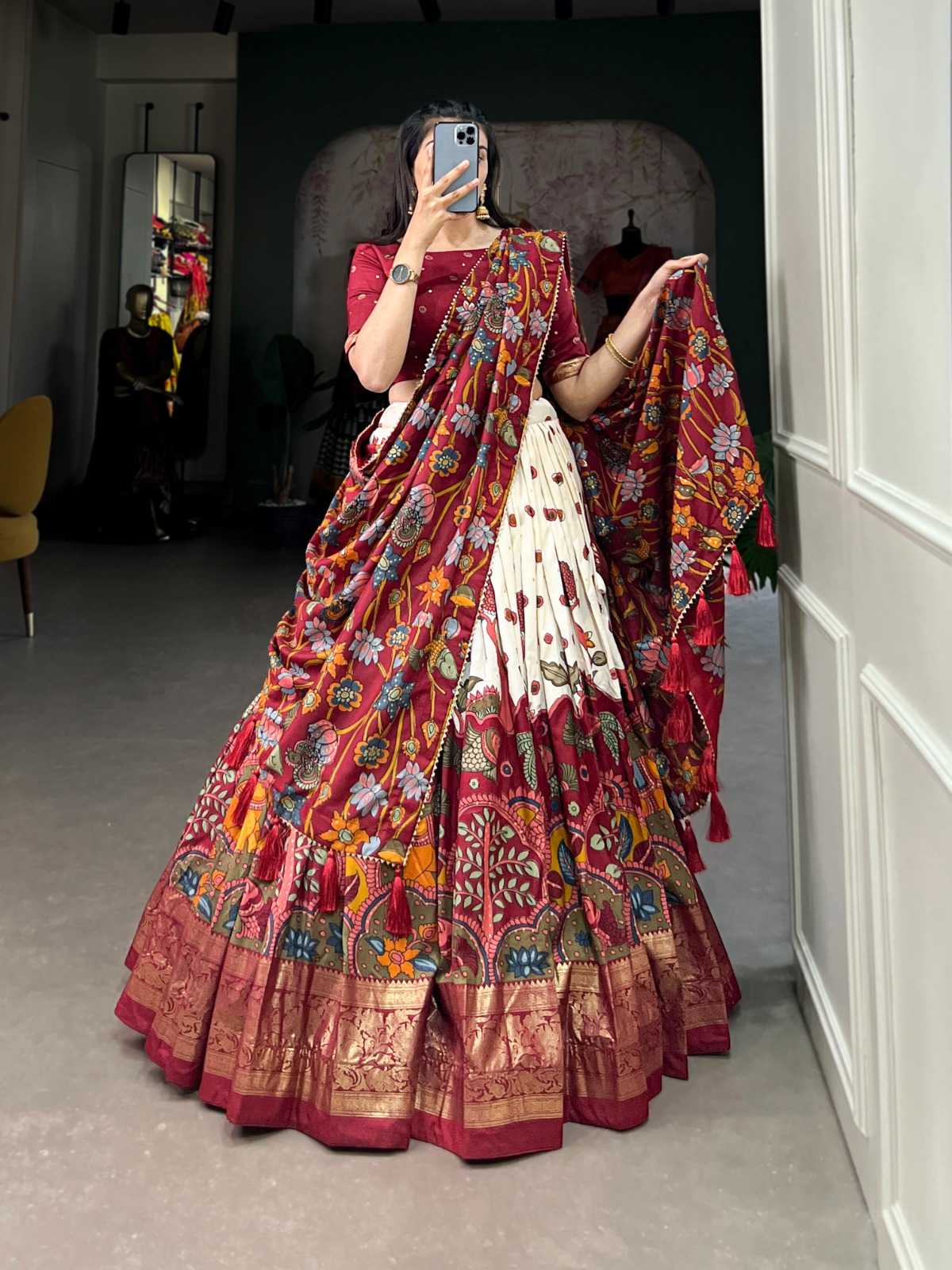 YNF Wholesale Tussar Silk Designer Lehenga  | Surat Manufacturer