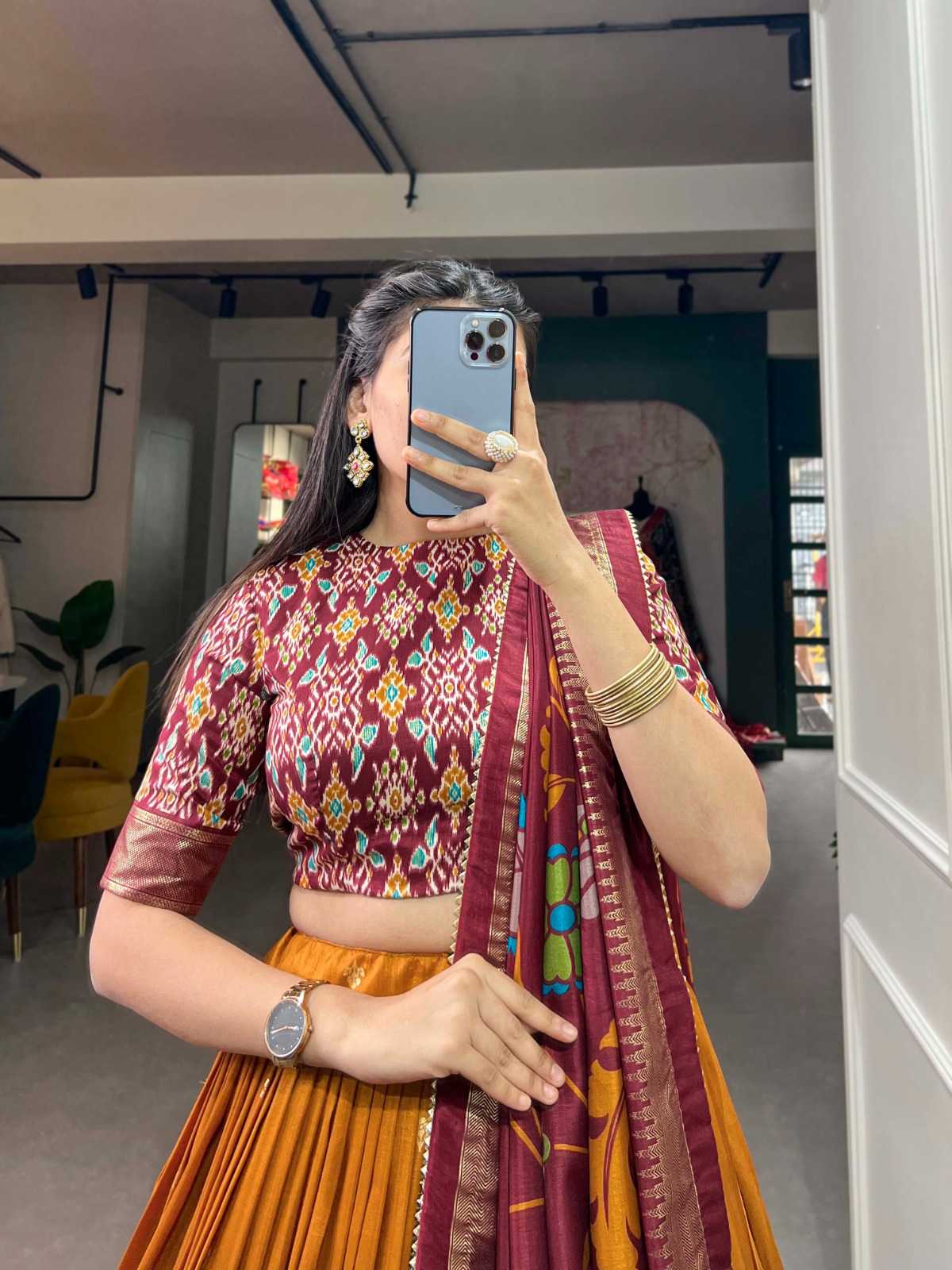 YNF Wholesale Tussar Silk Designer Lehenga  | Surat Manufacturer