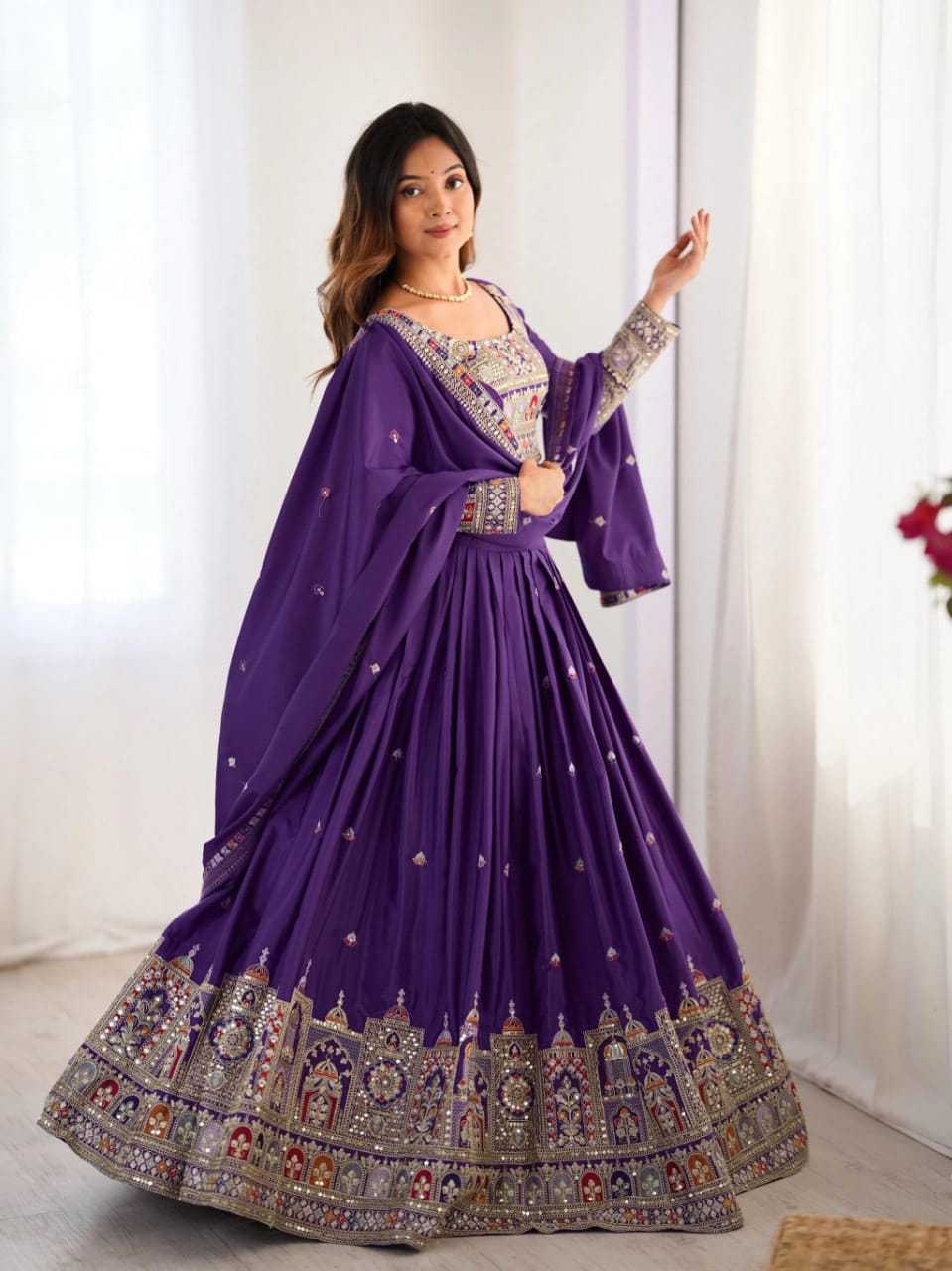 YNF Wholesale Chinon Designer Lehenga  | Surat Manufacturer
