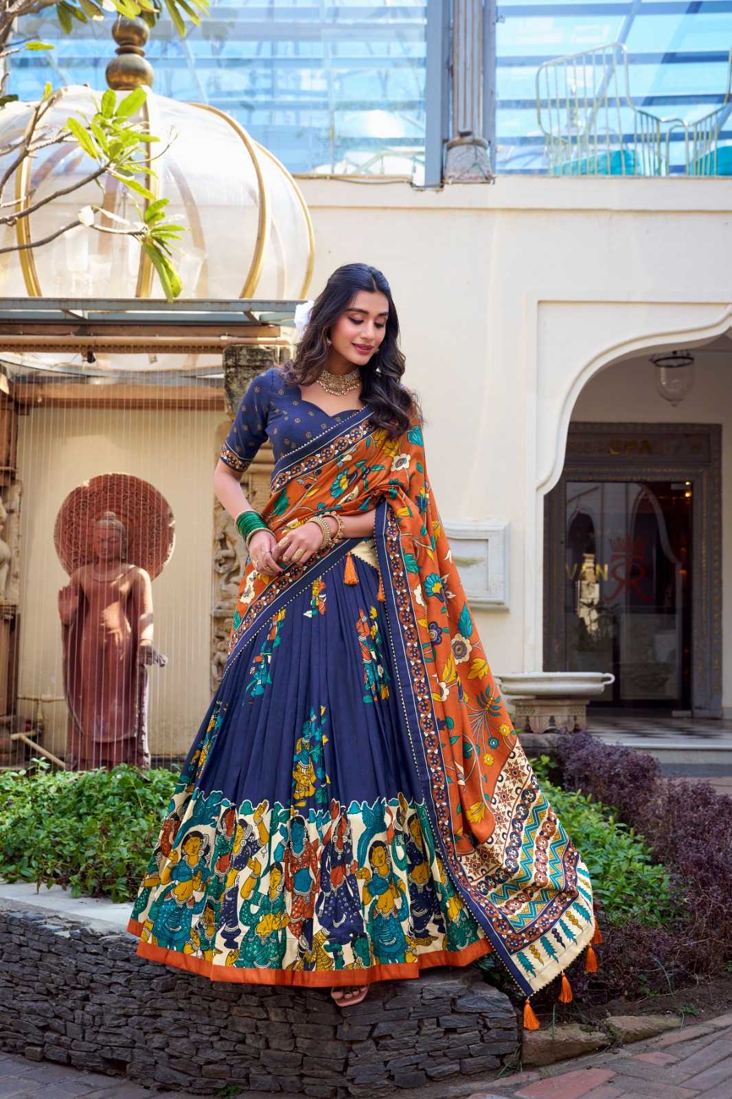 YNF Wholesale Tussar Silk Traditional Lehenga  | Surat Manufacturer