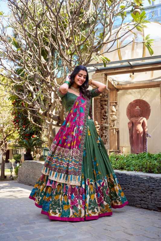 YNF Wholesale Tussar Silk Traditional Lehenga  | Surat Manufacturer