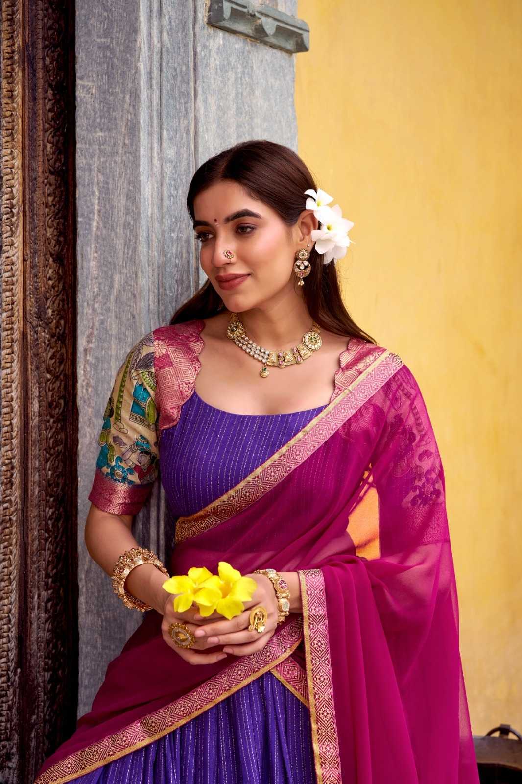 YNF Wholesale Tussar Silk Traditional Lehenga  | Surat Manufacturer
