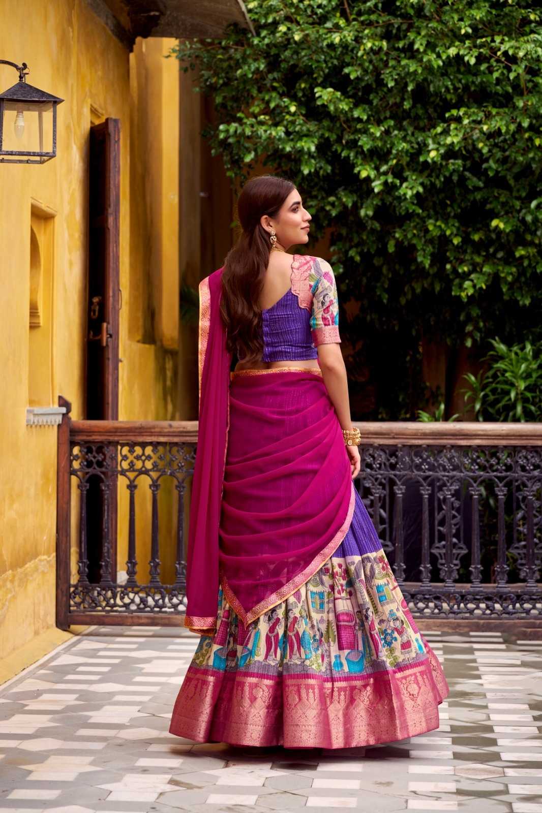 YNF Wholesale Tussar Silk Traditional Lehenga  | Surat Manufacturer