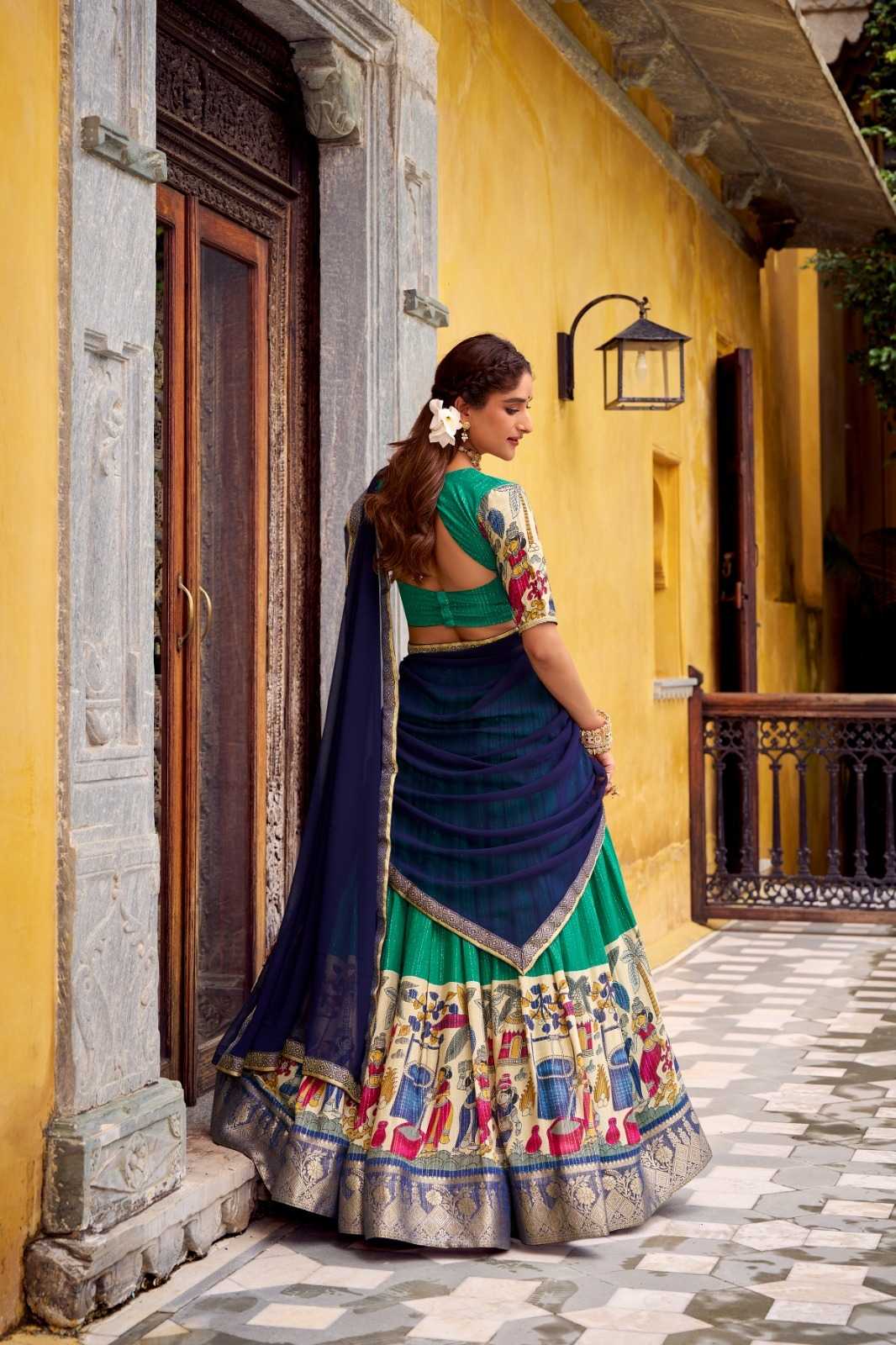 YNF Wholesale Tussar Silk Traditional Lehenga  | Surat Manufacturer
