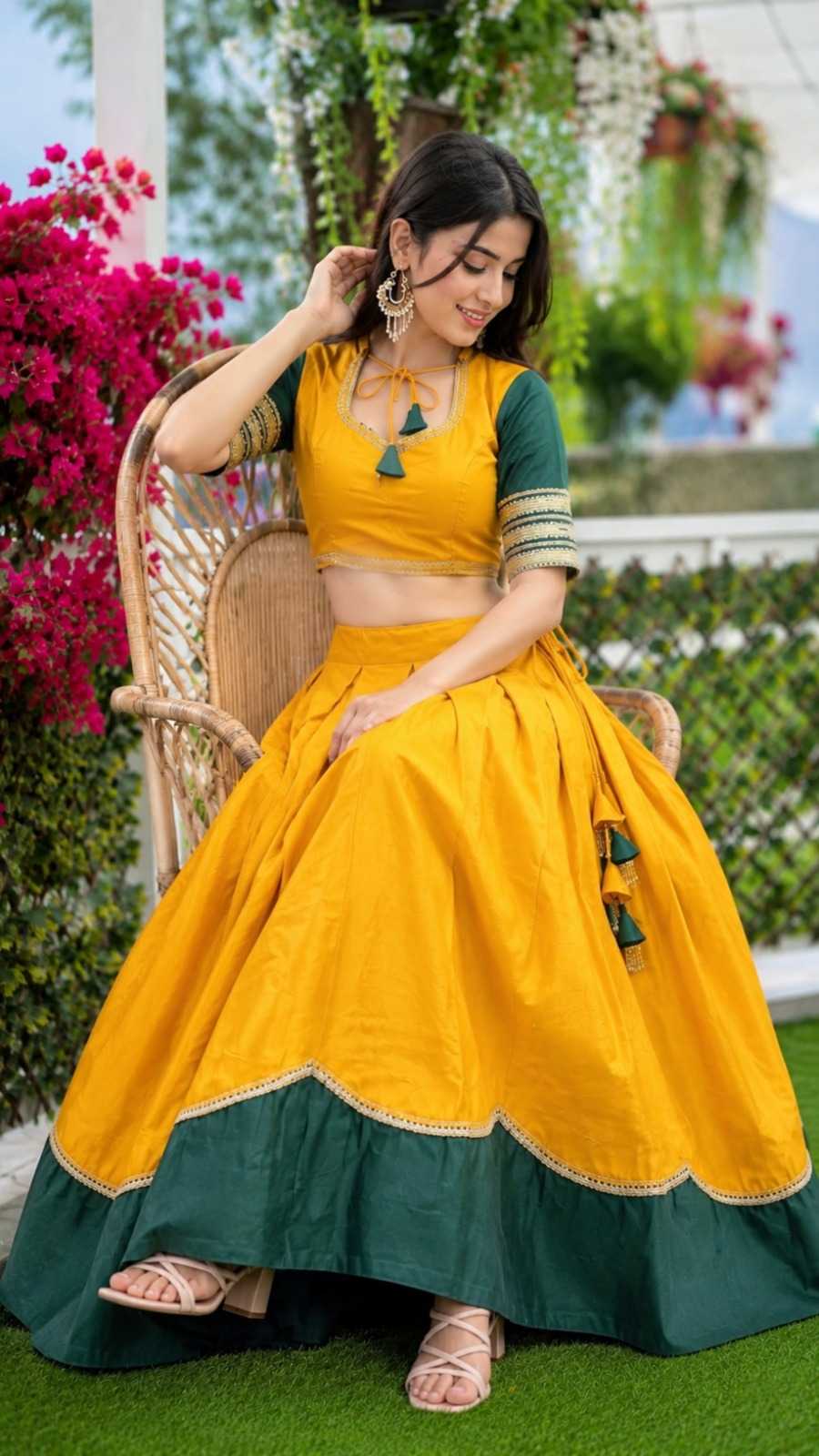 YNF Wholesale Reyon Cotton Designer Lehenga KESH173 Priya | Surat Manufacturer