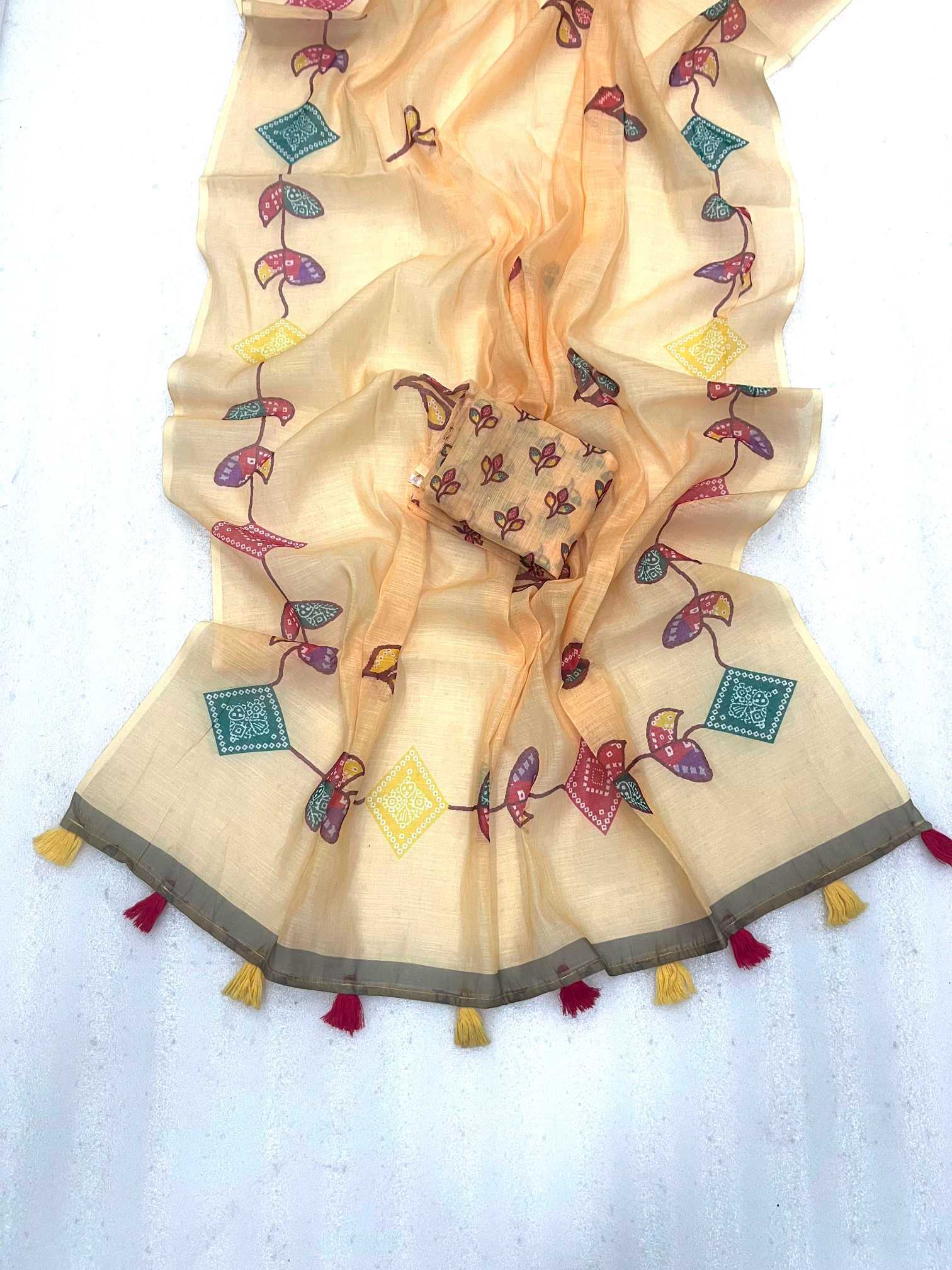 YNF Wholesale Linen Fancy Sarees  | Surat Manufacturer