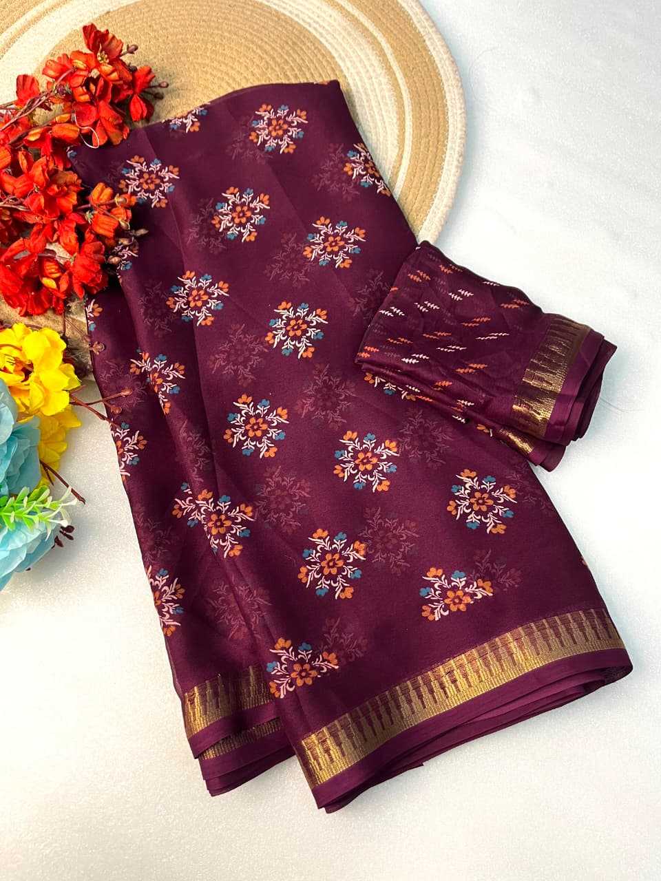 YNF Wholesale Georgette Georgette Sarees  | Surat Manufacturer