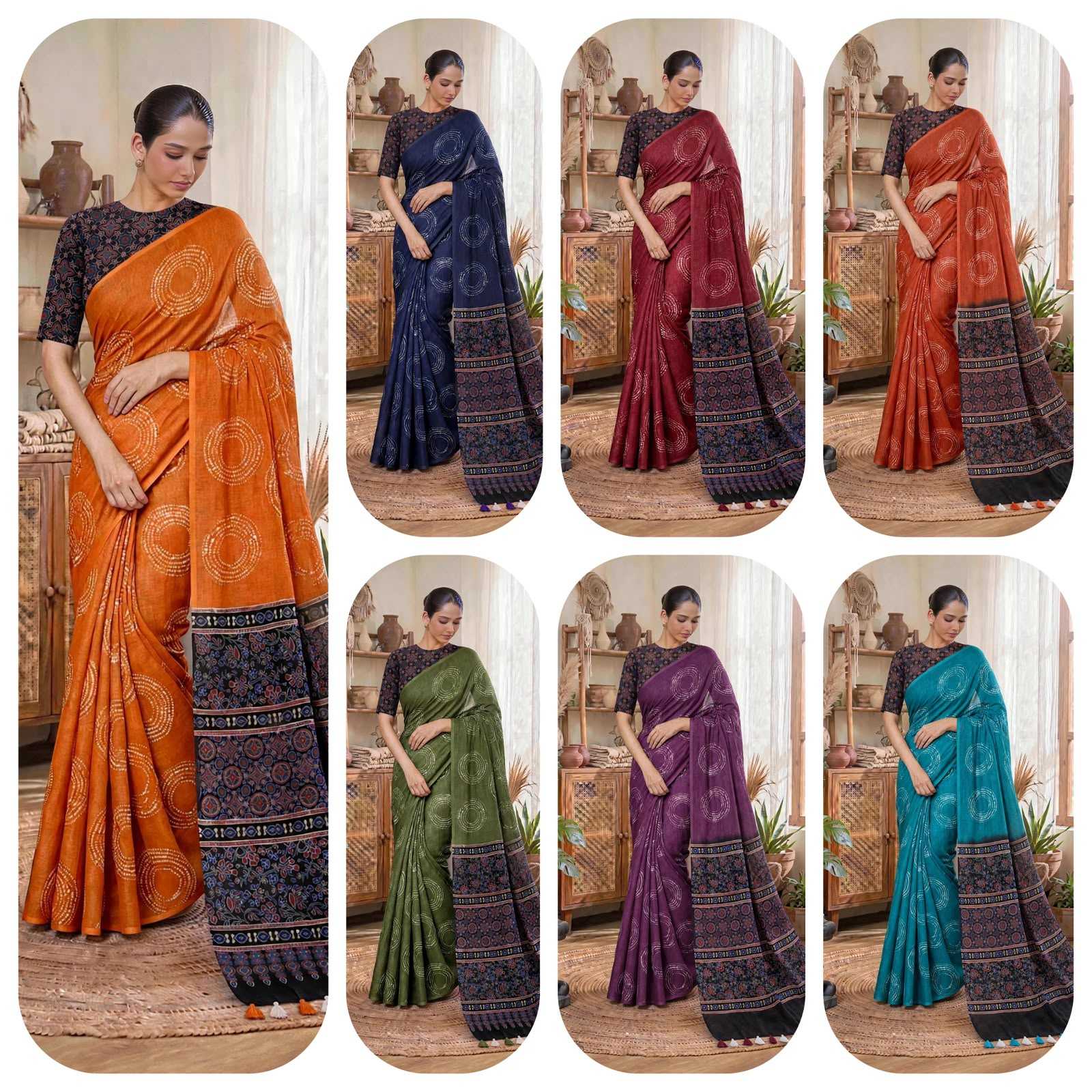 YNF Wholesale Cotton Fancy Sarees  | Surat Manufacturer