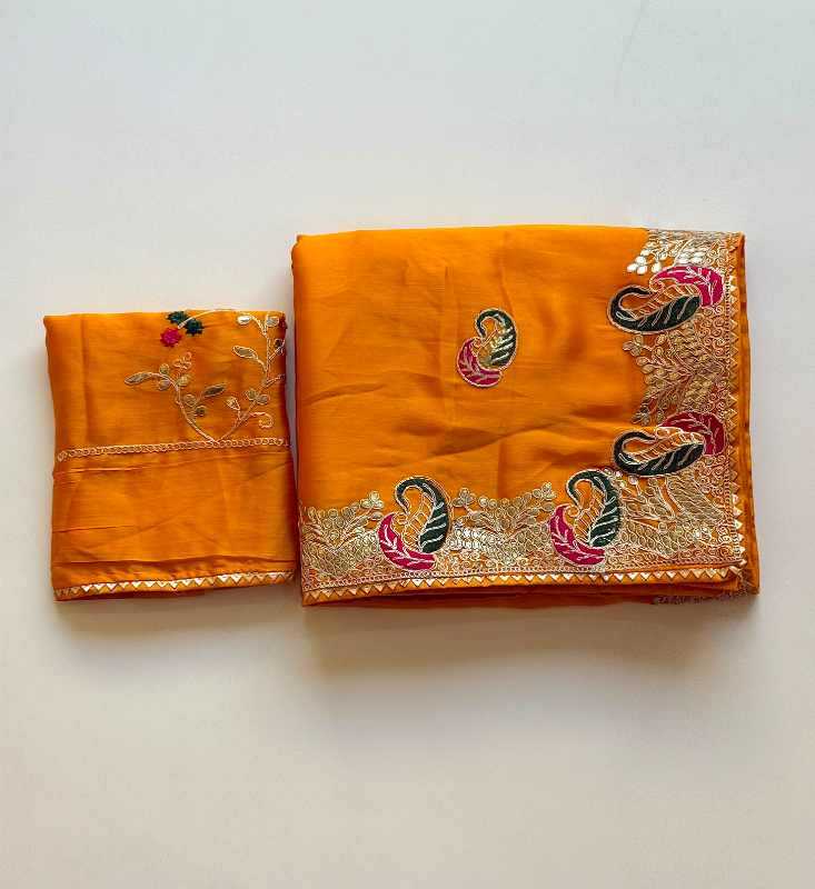 YNF Wholesale Satin Chiffon Sarees  | Surat Manufacturer