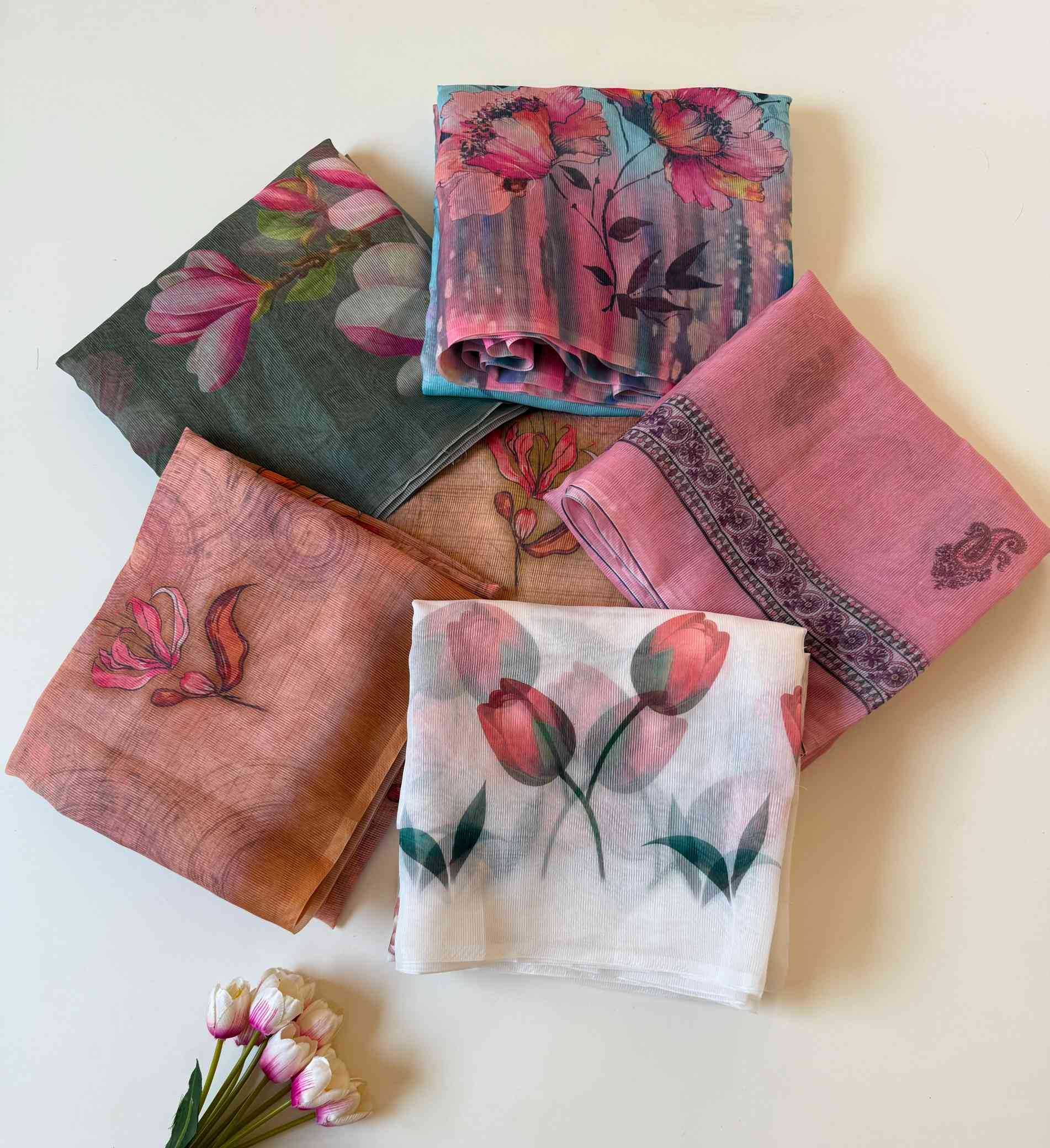 YNF Wholesale Cotton Designer Sarees  | Surat Manufacturer