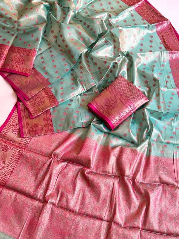 YNF Wholesale Tissue Silk Fancy Sarees  | Surat Manufacturer