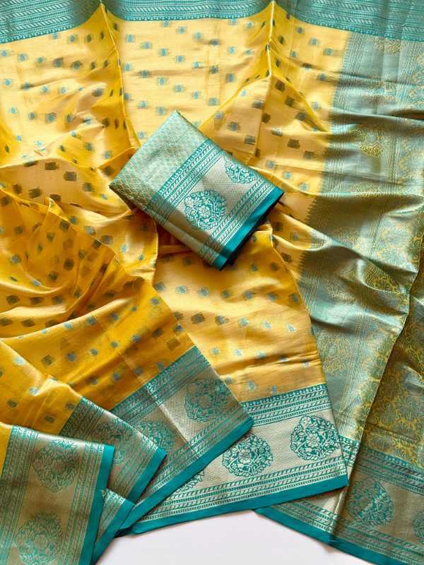 YNF Wholesale Tissue Silk Fancy Sarees  | Surat Manufacturer