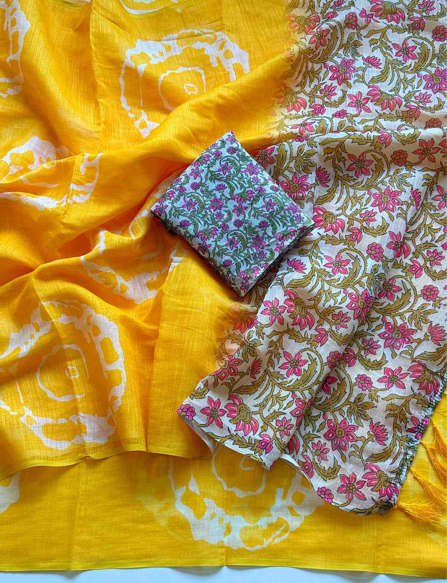 YNF Wholesale Cotton Designer Sarees  | Surat Manufacturer