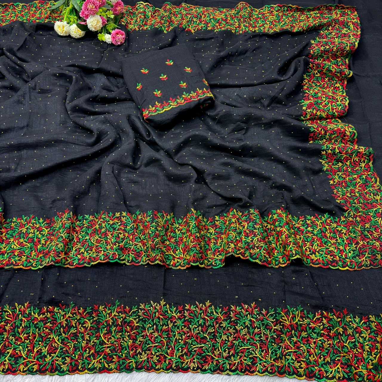 YNF Wholesale Soft Vichitra Party Wear Sarees  | Surat Manufacturer