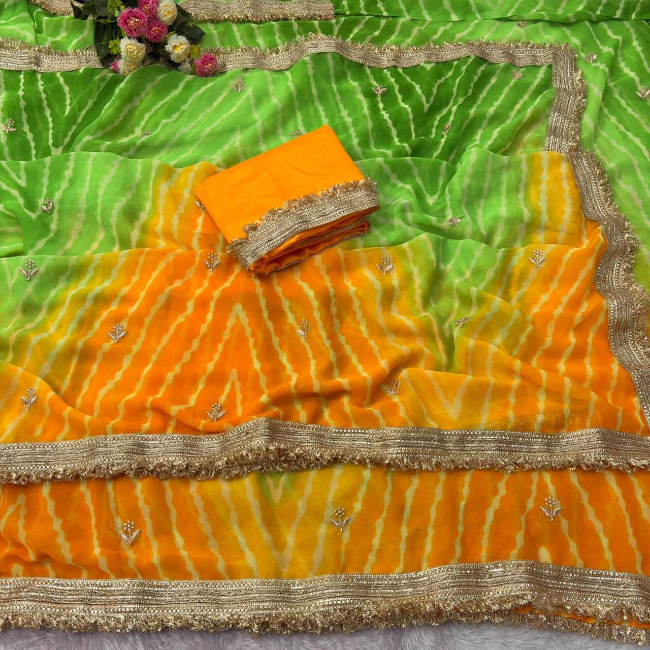 YNF Wholesale Premium Georgette Designer Sarees KESH179 Eshani | Surat Manufacturer