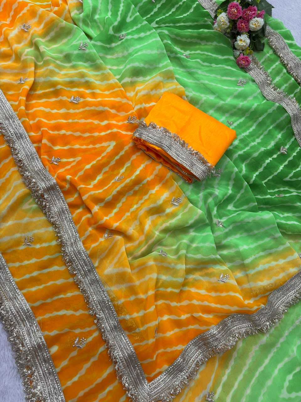 YNF Wholesale Premium Georgette Designer Sarees KESH179 Eshani | Surat Manufacturer