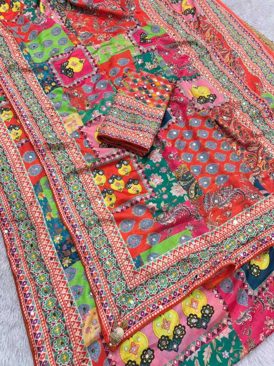 YNF Wholesale Chinon Silk Party Wear Silk Sarees  | Surat Manufacturer