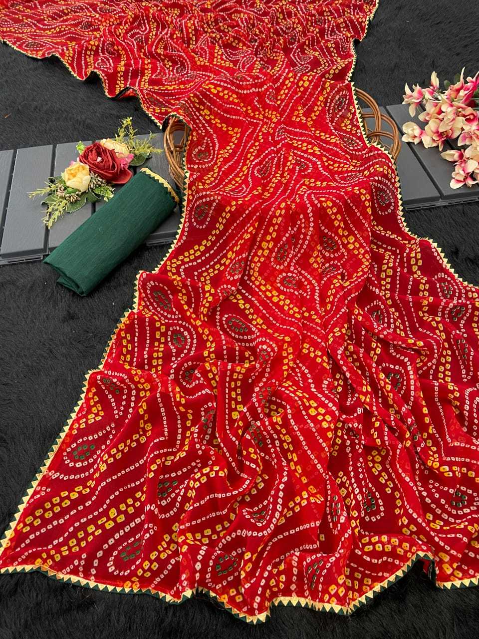 YNF Wholesale Georgette Printed Sarees  | Surat Manufacturer