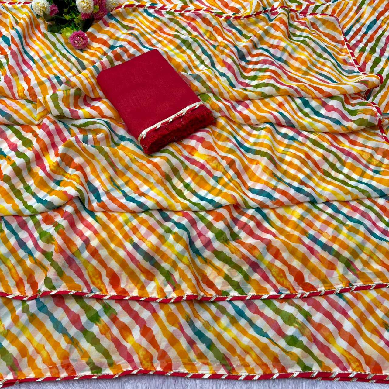 YNF Wholesale Georgette Printed Sarees  | Surat Manufacturer