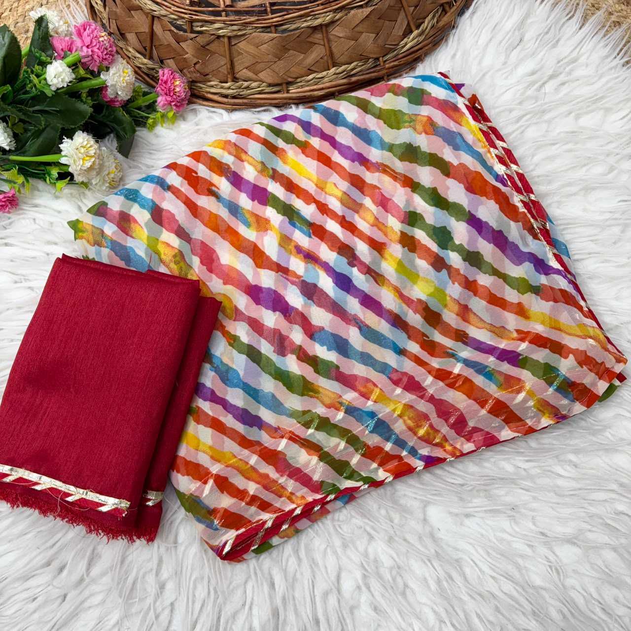 YNF Wholesale Georgette Printed Sarees  | Surat Manufacturer