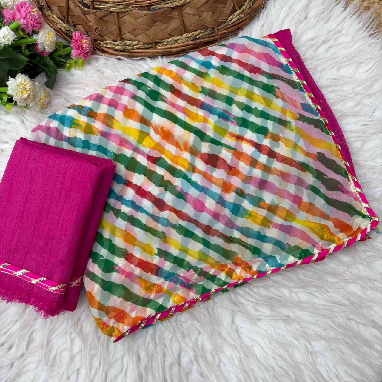 YNF Wholesale Georgette Printed Sarees  | Surat Manufacturer