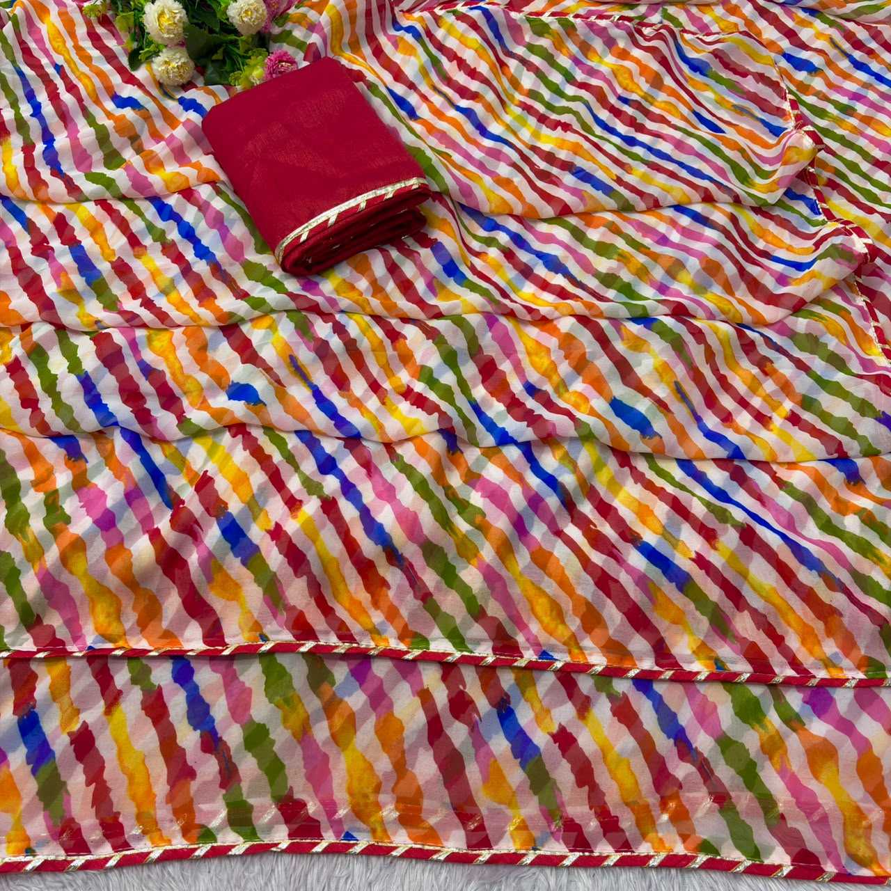 YNF Wholesale Georgette Printed Sarees  | Surat Manufacturer