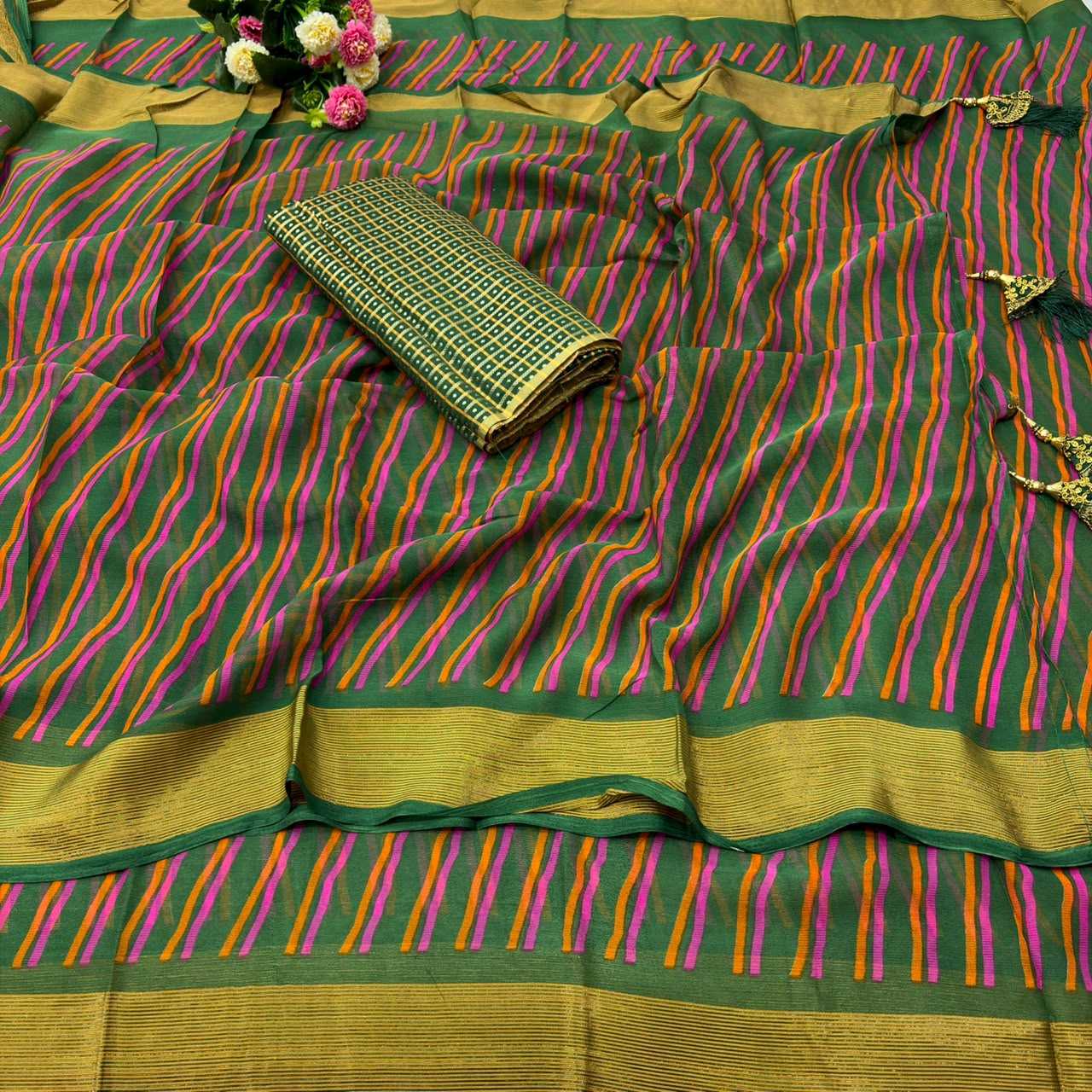 YNF Wholesale Chiffon Printed Sarees  | Surat Manufacturer
