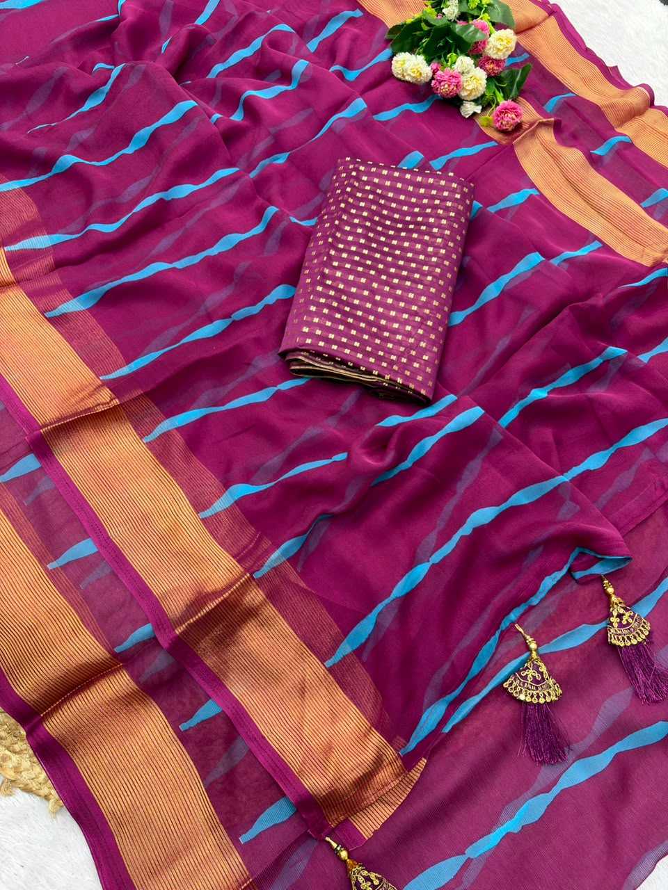 YNF Wholesale Chiffon Printed Sarees  | Surat Manufacturer