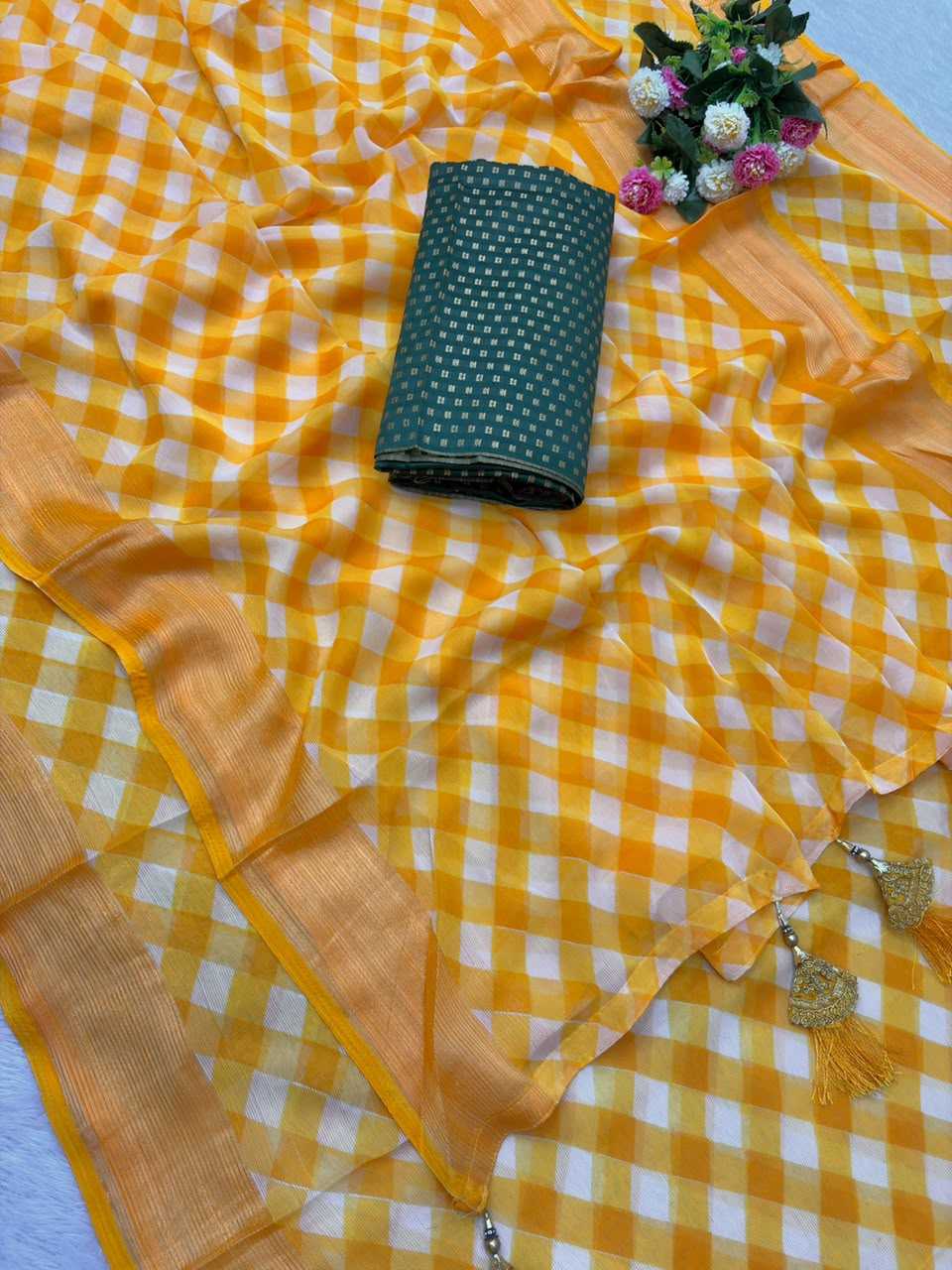 YNF Wholesale Chiffon Printed Sarees  | Surat Manufacturer