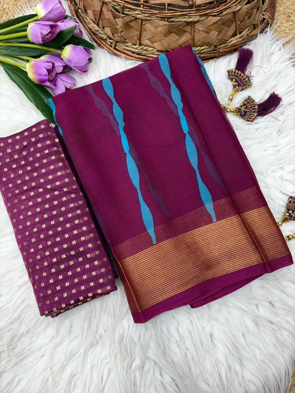 YNF Wholesale Chiffon Printed Sarees  | Surat Manufacturer
