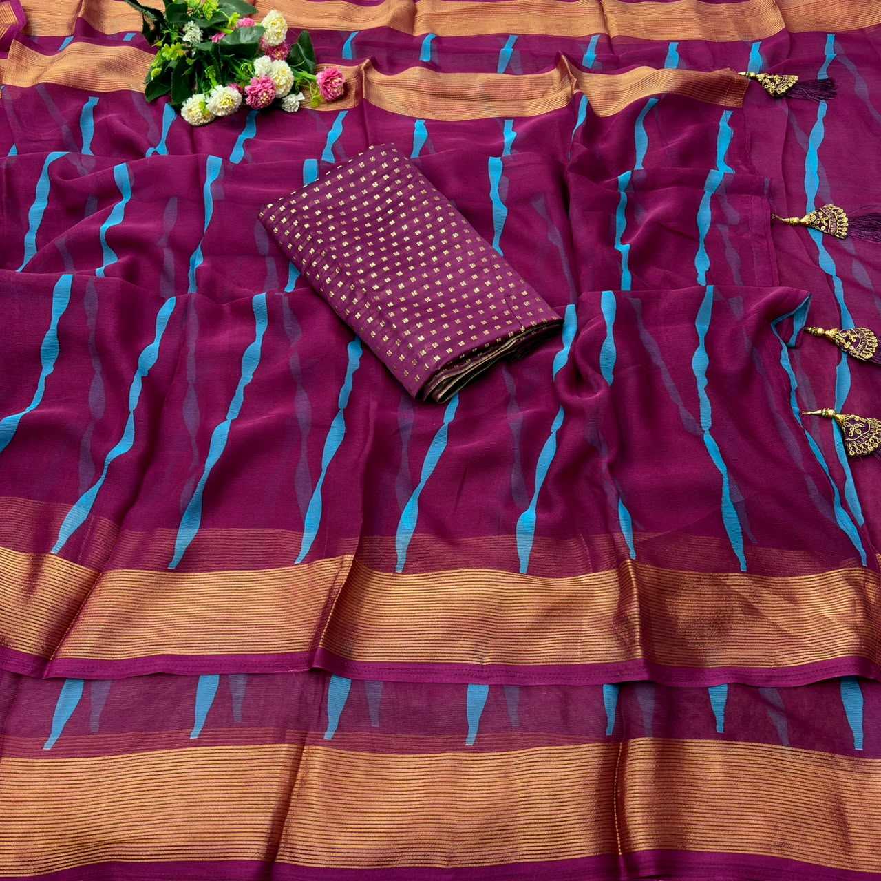 YNF Wholesale Chiffon Printed Sarees  | Surat Manufacturer